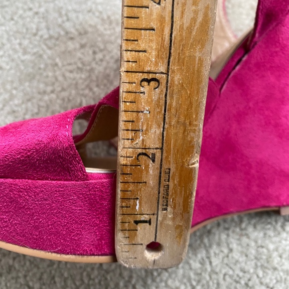 NWT Suzy Shier Platform Heels in Hot Pink, Size 8 - Picture 6 of 8